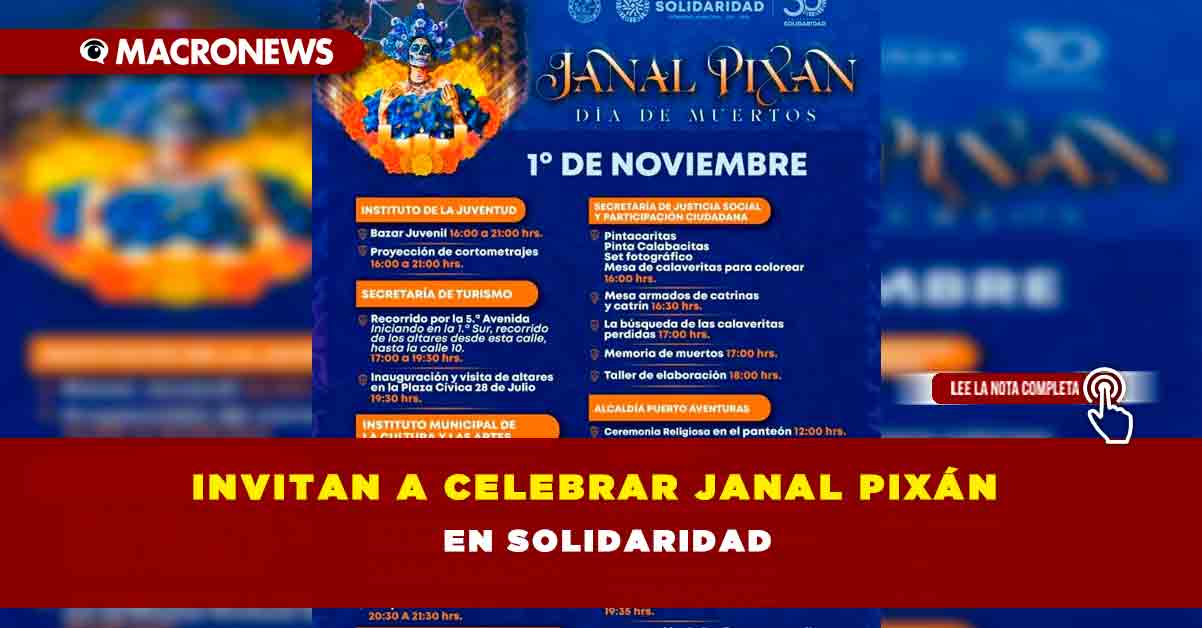 Invitan A Celebrar Janal Pix N En Solidaridad Macronews