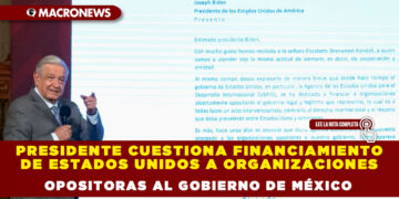 Presidente cuestiona financiamiento de Estados Unidos a organizaciones opositoras al Gobierno de México