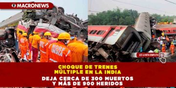 CHOQUE DE TRENES MÚLTIPLE EN LA INDIA DEJA CERCA DE 300 MUERTOS Y MÁS DE 900 HERIDOS