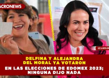 Delfina y Alejandra del Moral ya votaron en las elecciones de Edomex 2023; ninguna dijo nada