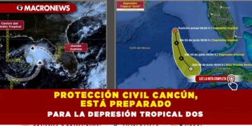 PROTECCIÓN CIVIL CANCÚN, ESTÁ PREPARADO PARA LA DEPRESIÓN TROPICAL DOS