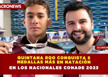 Quintana Roo conquista 5 medallas más en natación en los Nacionales CONADE 2023