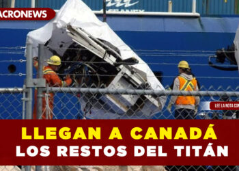 Llegan a Canadá los restos del Titán