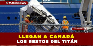 Llegan a Canadá los restos del Titán