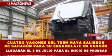 Cuatro vagones del Tren Maya salieron de Sahagún para su ensamblaje en Cancún, llegarán el 8 de julio para el inicio de pruebas