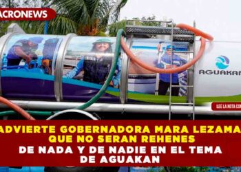 Advierte Gobernadora Mara Lezama  que no seran rehenes de nada y de nadie en el tema de Aguakan