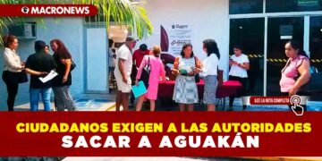 Ciudadanos exigen a las autoridades sacar a Aguakán