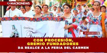 Con procesión, gremio Fundadores da realce a la Feria del Carmen