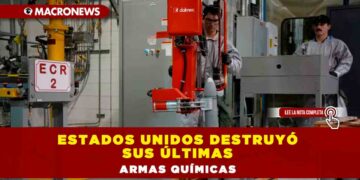 Estados Unidos destruyó sus últimas armas químicas