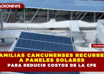 Familias cancunenses recurren a paneles solares para reducir costos de la CFE