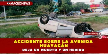 Accidente sobre la avenida Huayacán deja un muerto y un herido