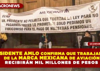 Presidente AMLO confirma que trabajadores de la marca Mexicana de Aviación recibirán mil mdp