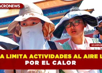 China limita actividades al aire libre por el calor