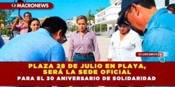 Plaza 28 de Julio en Playa, será la sede oficial para el 30 Aniversario de Solidaridad