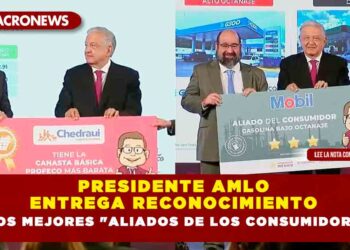 Presidente AMLO entrega reconocimiento a los mejores «aliados de los consumidores»