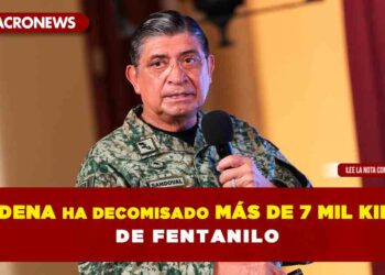 La Sedena ha decomisado más de 7 mil kilos de fentanilo