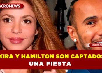 Shakira y Lewis Hamilton son captados en una fiesta