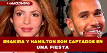 Shakira y Lewis Hamilton son captados en una fiesta