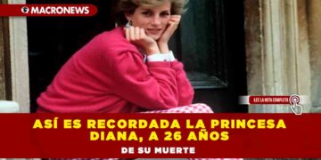 Así es recordada la Princesa Diana, a 26 años de su muerte