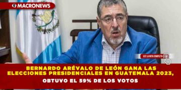 Bernardo Arévalo de León gana las elecciones presidenciales en Guatemala 2023, obtuvo el 59% de los votos