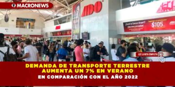 Demanda de transporte terrestre aumenta un 7% en verano en comparación con el año 2022