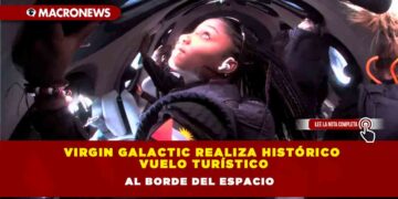 Virgin Galactic realiza histórico vuelo turístico al borde del espacio