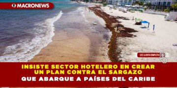 INSISTE SECTOR HOTELERO EN CREAR UN PLAN CONTRA EL SARGAZO QUE ABARQUE A PAÍSES DEL CARIBE