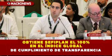 Obtiene SEFIPLAN el 100% en el Índice Global de Cumplimiento de Transparencia