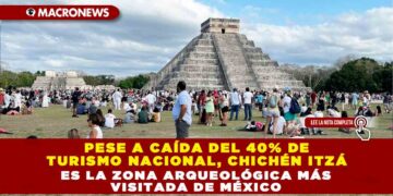 Pese a caída del 40% de turismo nacional, Chichén Itzá es la zona arqueológica más visitada de México