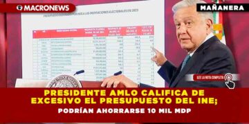Presidente AMLO califica de excesivo el presupuesto del INE; podrían ahorrarse 10 mil mdp