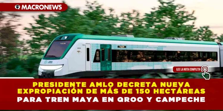 Presidente AMLO decreta nueva expropiación de más de 150 hectáreas para Tren Maya en QRoo y Campeche
