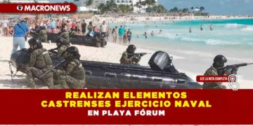 REALIZAN ELEMENTOS CASTRENSES EJERCICIO NAVAL EN PLAYA FÓRUM
