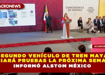 Segundo vehículo de Tren Maya iniciará pruebas la próxima semana, informó Alstom México