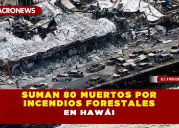 Suman 80 muertos por incendios forestales en Hawái