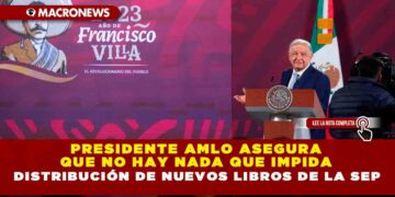 Presidente AMLO asegura que no hay nada que impida distribución de nuevos libros de la SEP