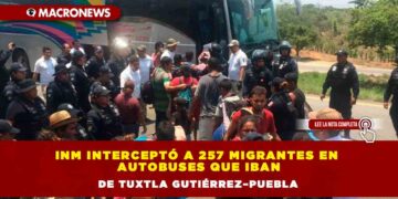INM interceptó a 257 migrantes en autobuses que iban de Tuxtla Gutiérrez–Puebla