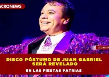 Disco póstumo de Juan Gabriel será revelado en las fiestas patrias
