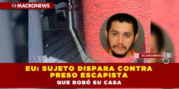 EU: sujeto dispara contra preso escapista que robó su casa