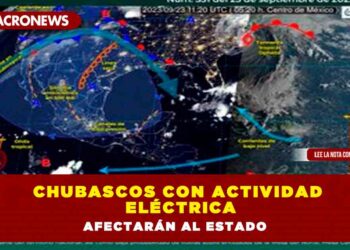 Chubascos con actividad eléctrica afectarán al Estado