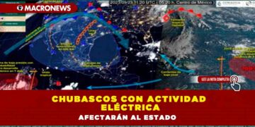 Chubascos con actividad eléctrica afectarán al Estado