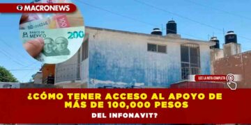 ¿Cómo tener acceso al apoyo de más de 100,000 pesos del Infonavit?