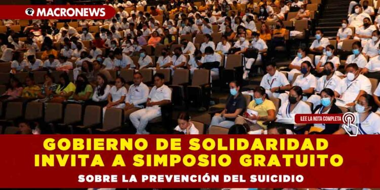 Gobierno de Solidaridad invita a simposio gratuito sobre la prevención del suicidio