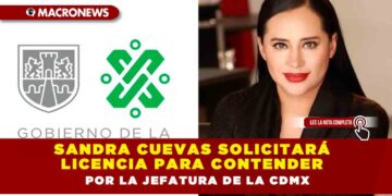 Sandra Cuevas solicitará licencia para contender por la jefatura de la CDMX