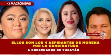 Ellos son los 4 aspirantes de Morena por la candidatura a gobernador de Yucatán