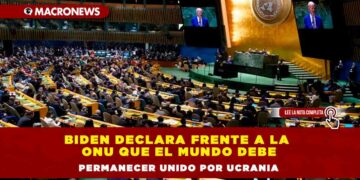 Biden declara frente a la ONU que el mundo debe permanecer unido por Ucrania
