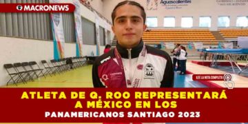 Atleta de Q. Roo representará a México en los Panamericanos Santiago 2023