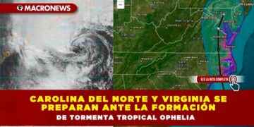Carolina del Norte y Virginia se preparan ante la formación de tormenta tropical Ophelia