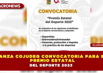 Lanza COJUDEQ convocatoria para el Premio Estatal del Deporte 2023