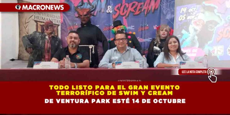 TODO LISTO PARA EL GRAN EVENTO TERRORÍFICO DE SWIM Y CREAM DE VENTURA PARK ESTÉ 14 DE OCTUBRE