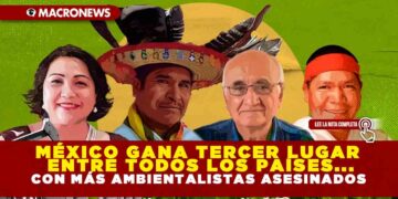 México gana tercer lugar entre todos los países… con más ambientalistas asesinados